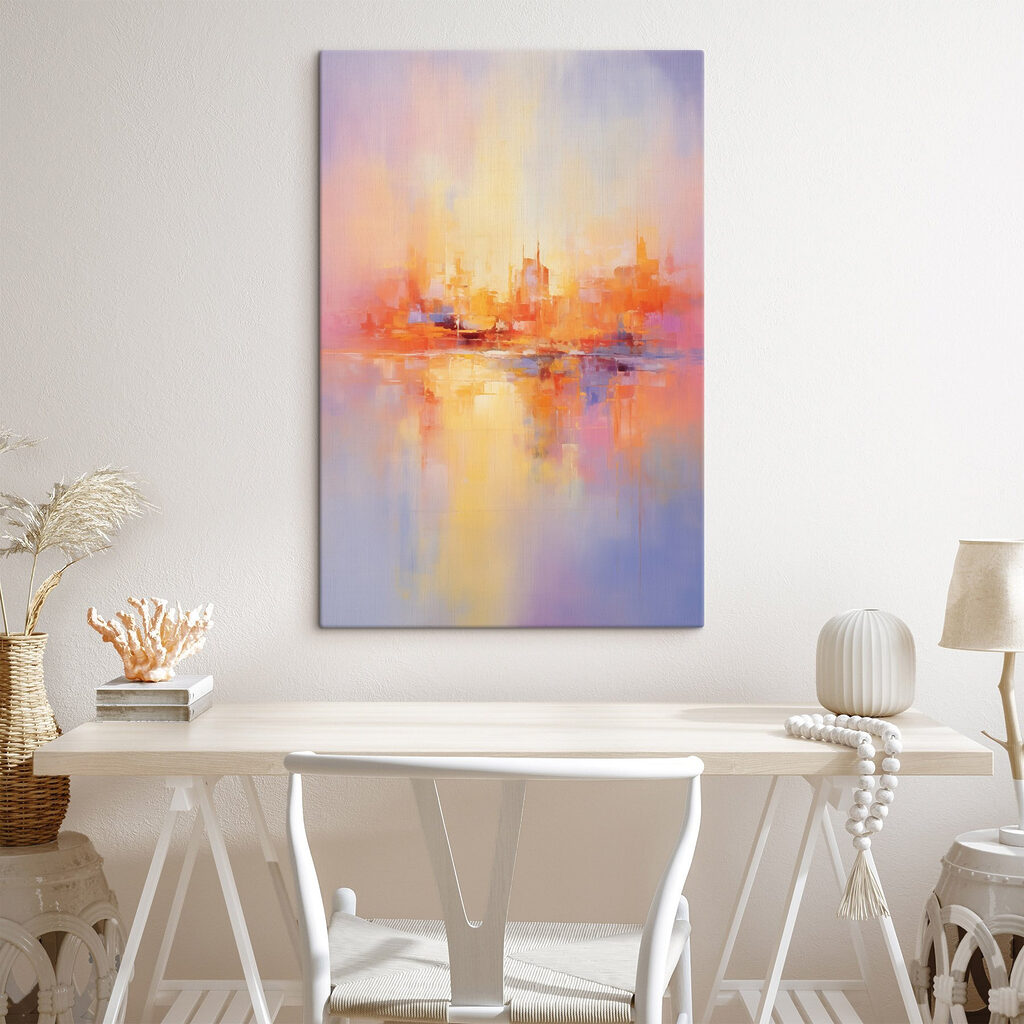 Painting of a city