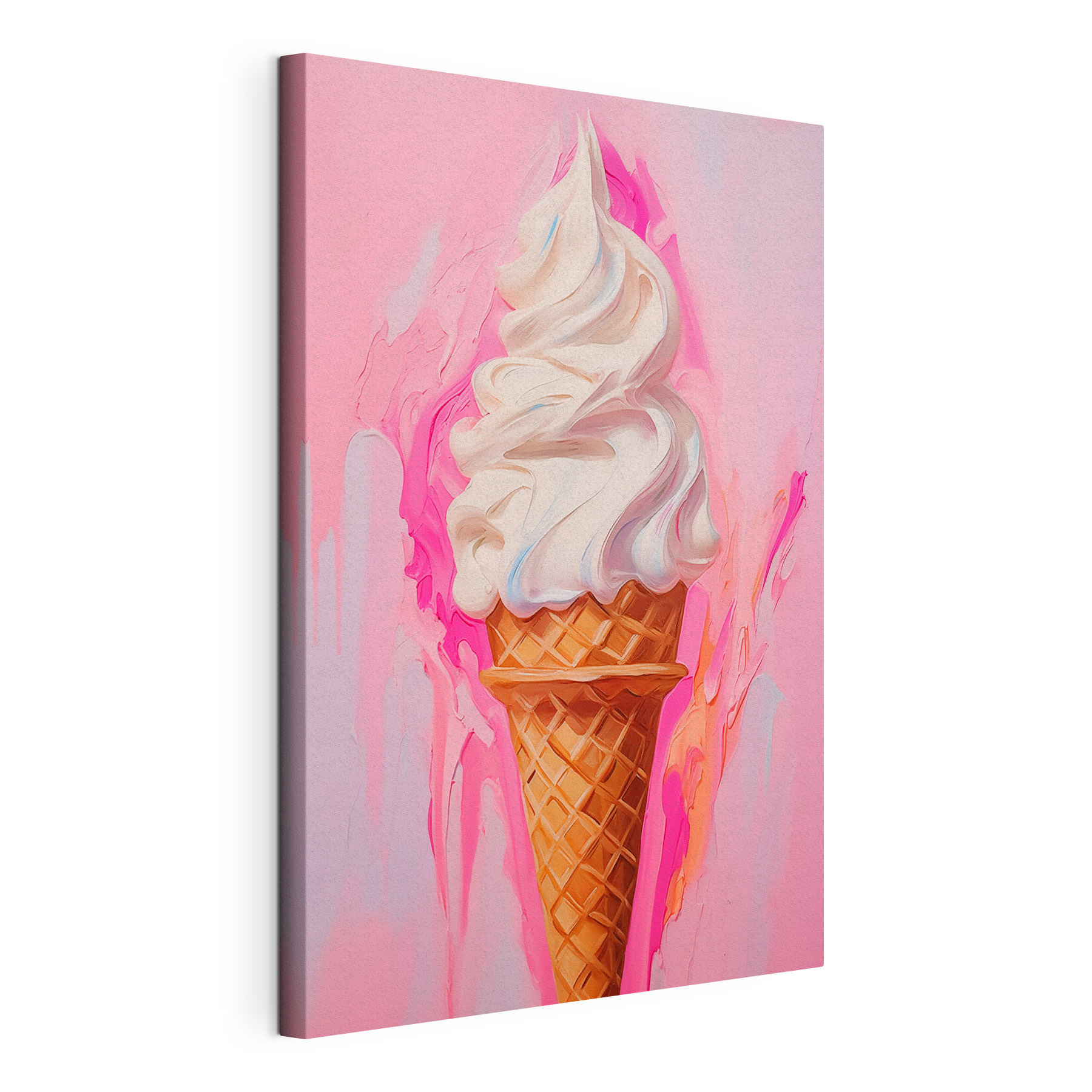 Painting of an ice cream cone Painting of an ice cream cone