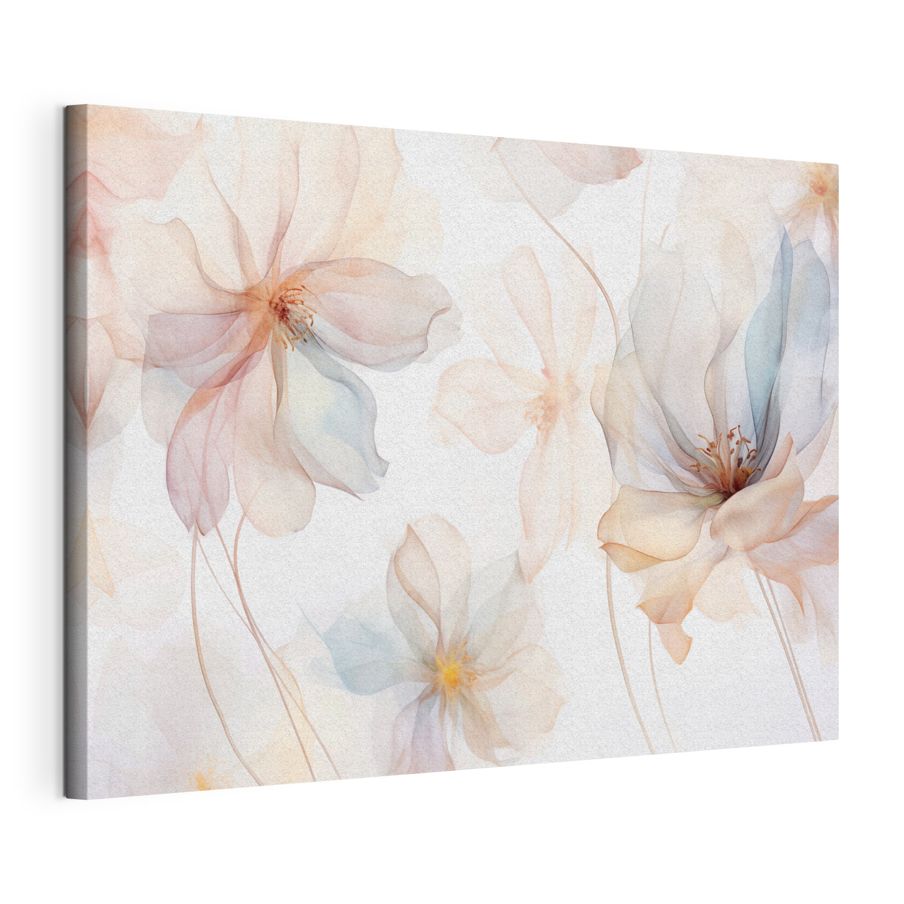 Delicate blooms in soft pastel hues