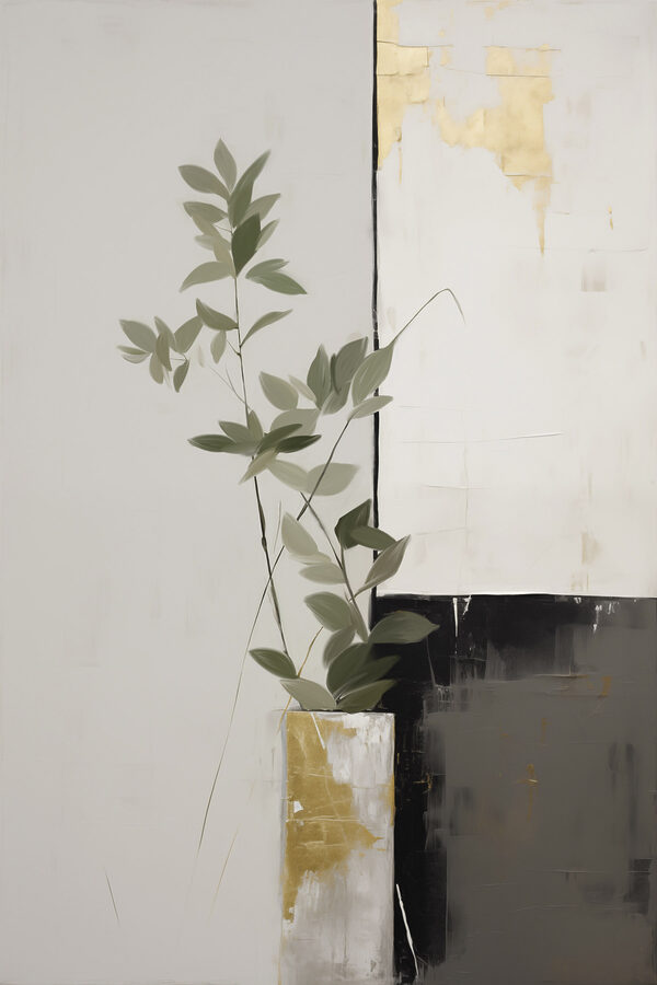 Painting of a plant in a pot