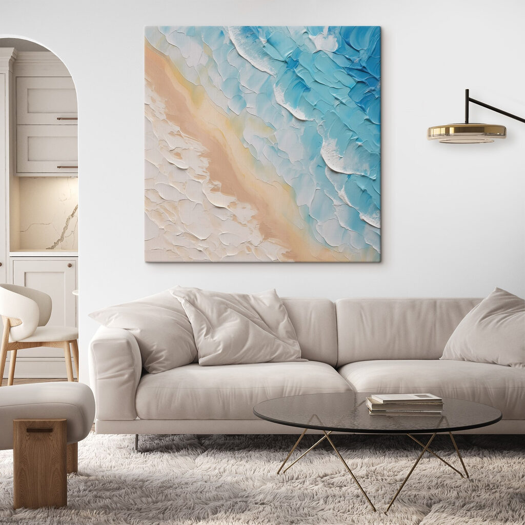 Painting of a beach Painting of a beach