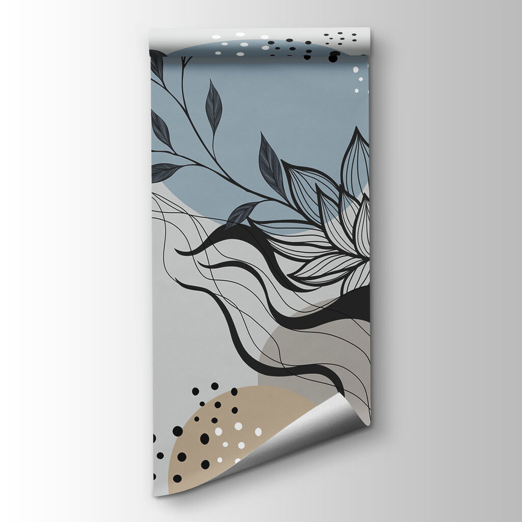 Drawing of flowers and leaves