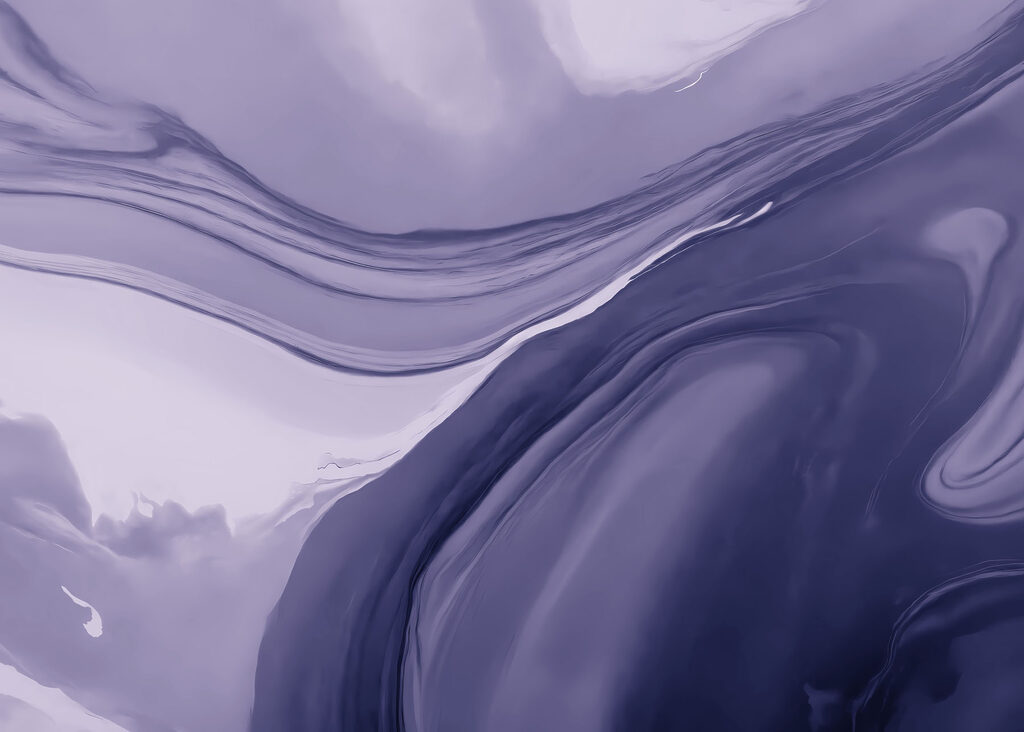- Swirling shades of soft purple hues