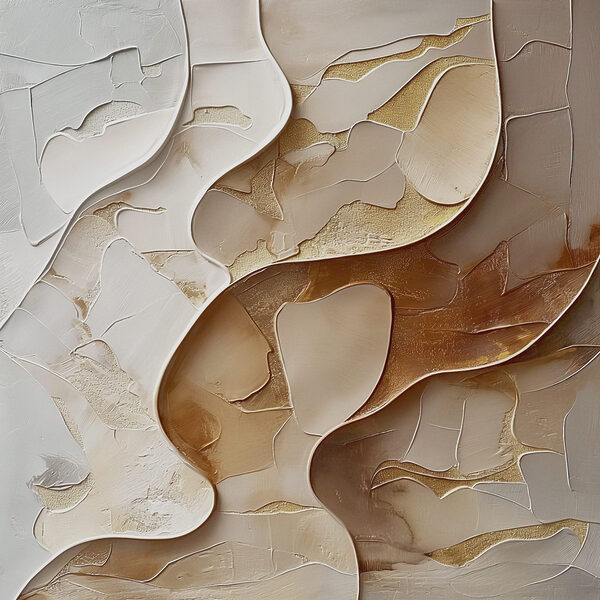 Abstract forms in soft neutral tones