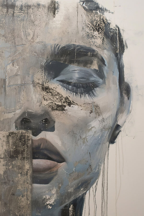 Painting of a man's face
