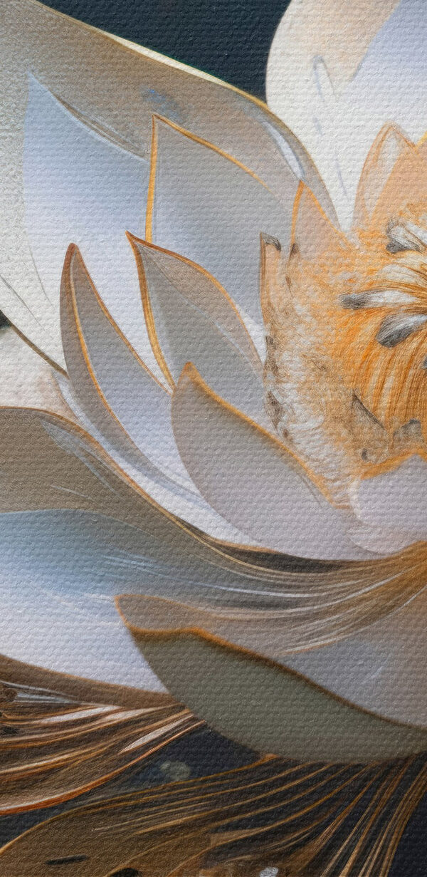 Elegant lotus blooms in soft light