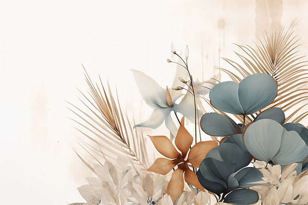 Elegant floral arrangement with soft colors