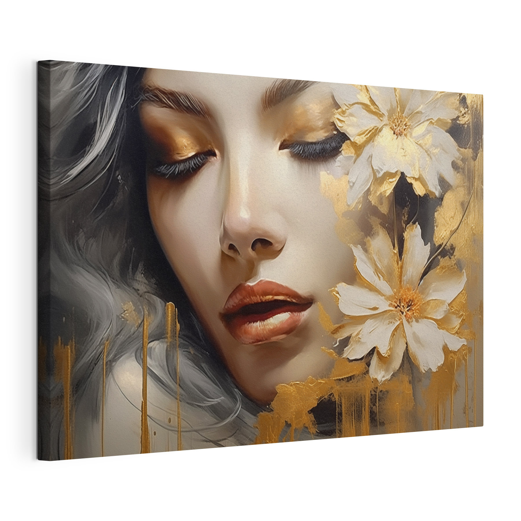 - Ethereal beauty with floral accents - Ethereal beauty with floral accents