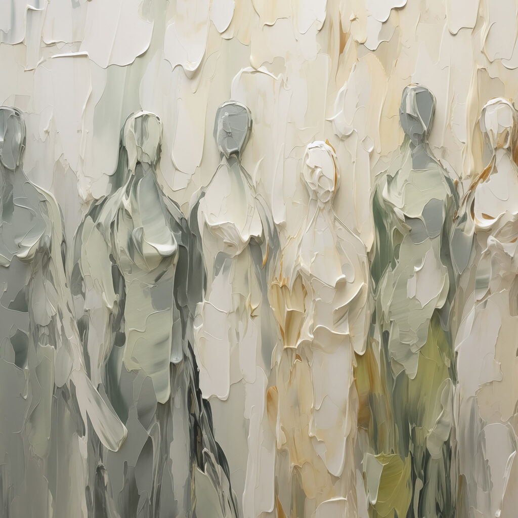 Painting of a group of people