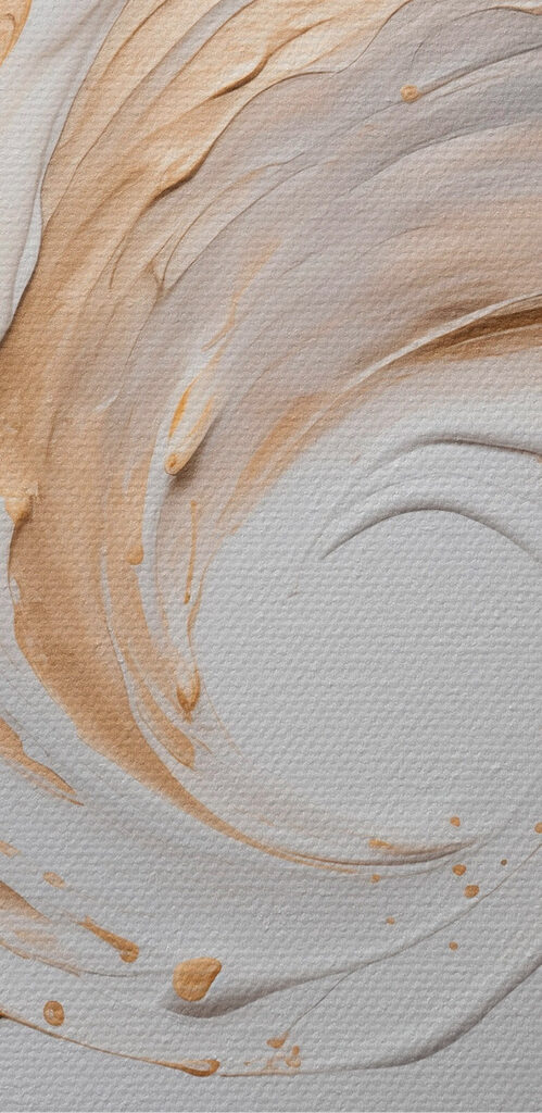 Swirling waves of creamy texture