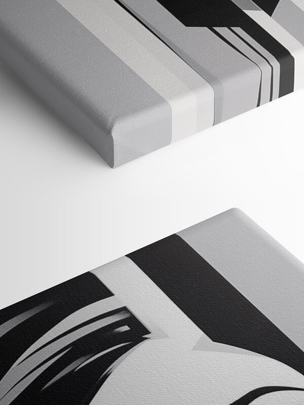 - Abstract beauty in monochrome tones
