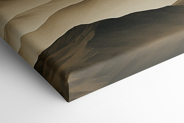 Landscape of mountains with fog