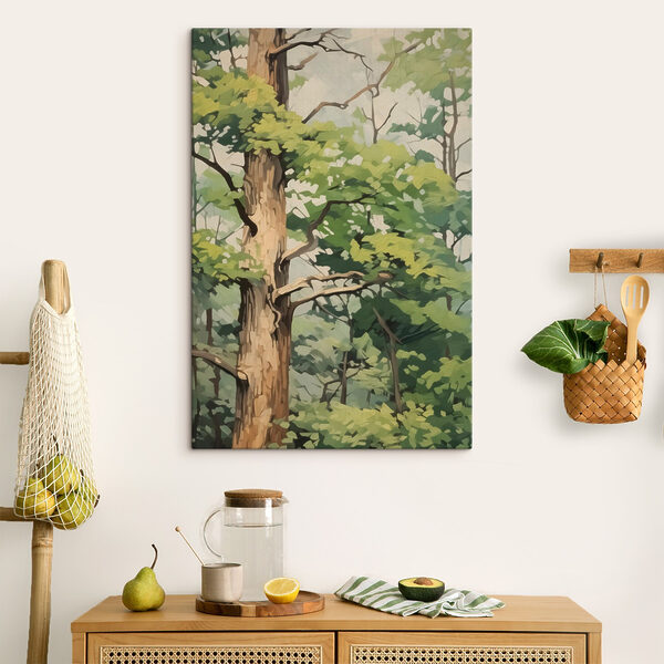 Tree with green leaves