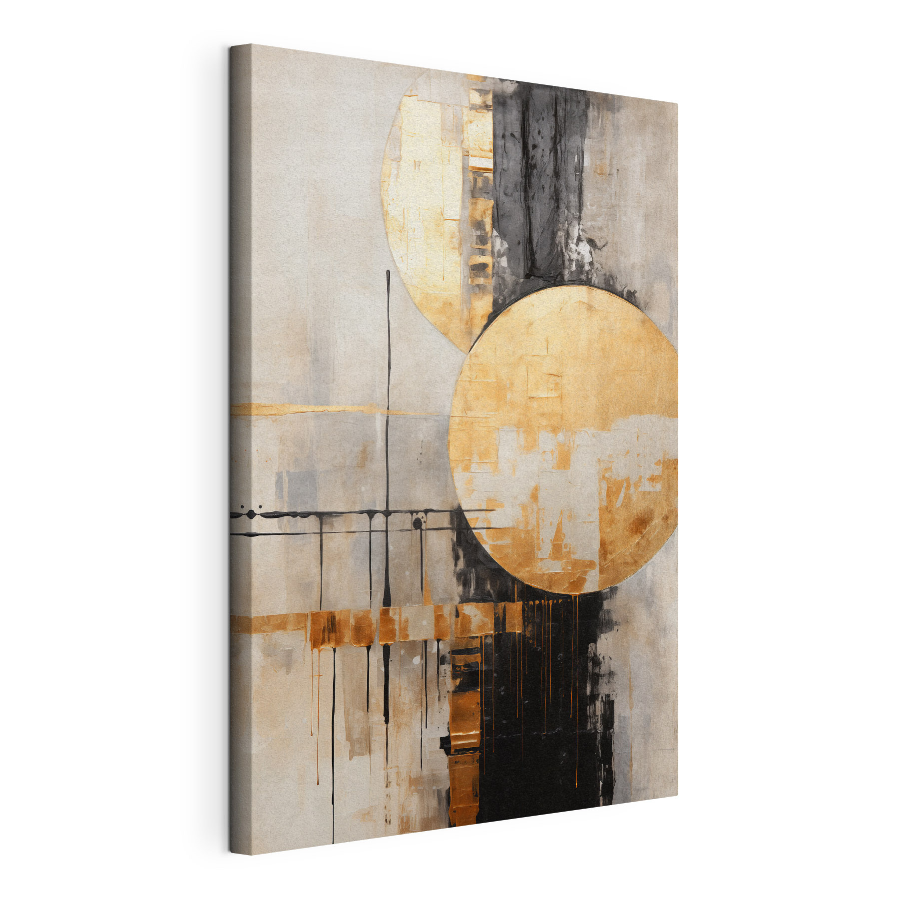 Painting of circles and lines