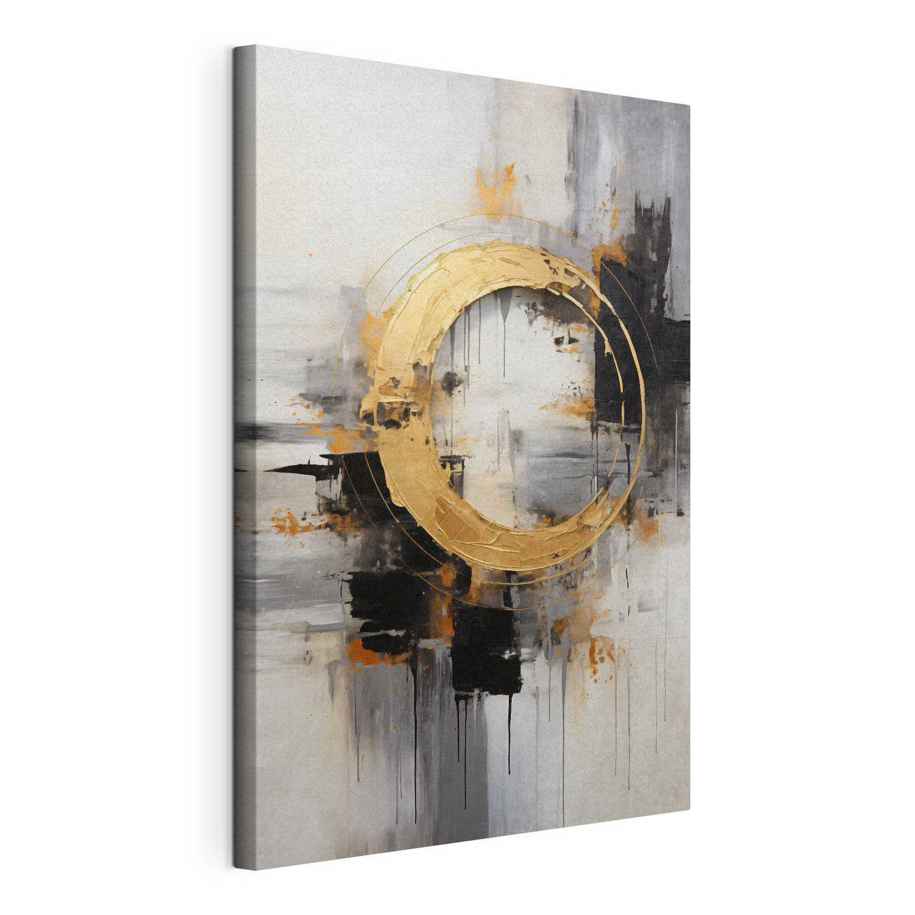 Abstract circular design in earthy tones