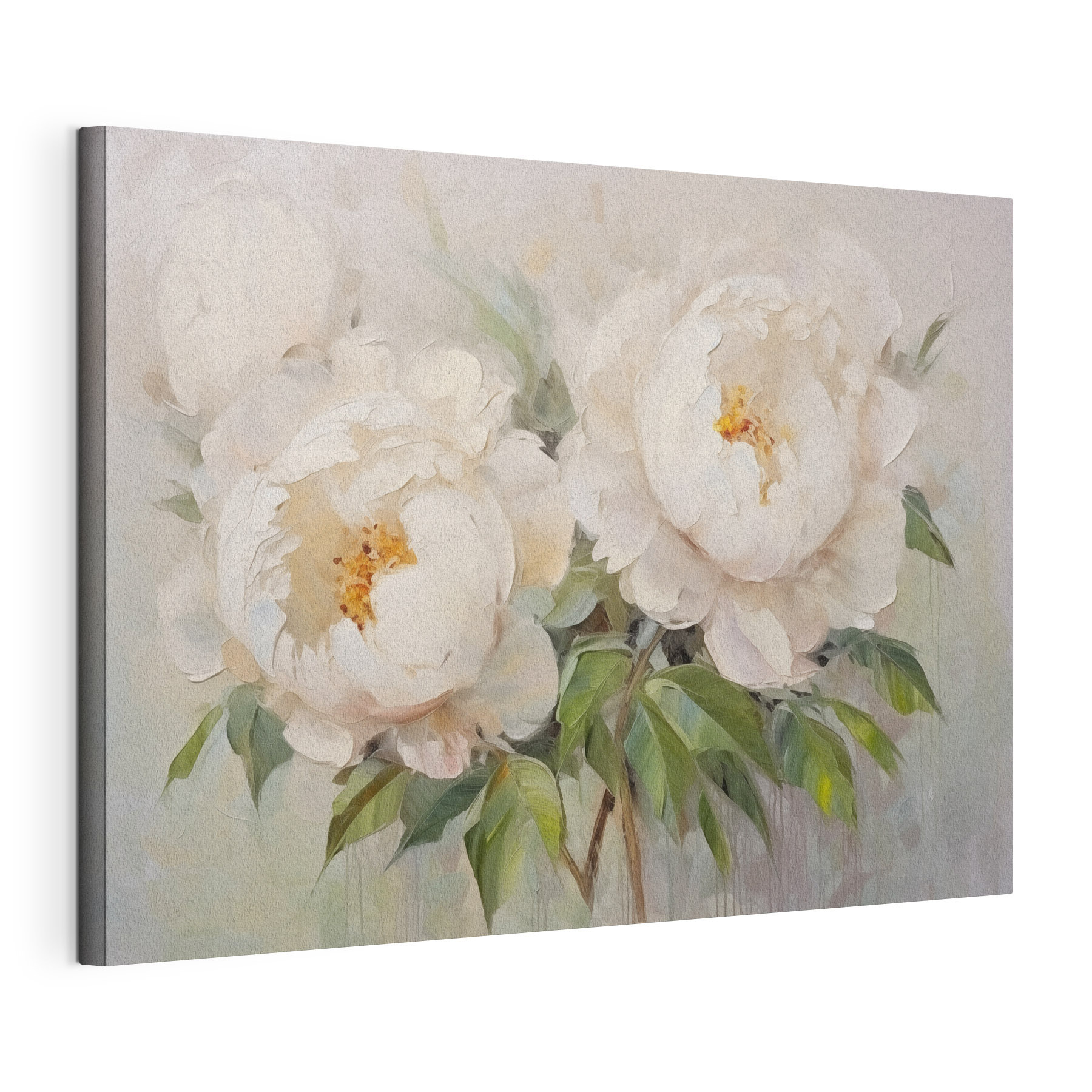 Painting of white flowers