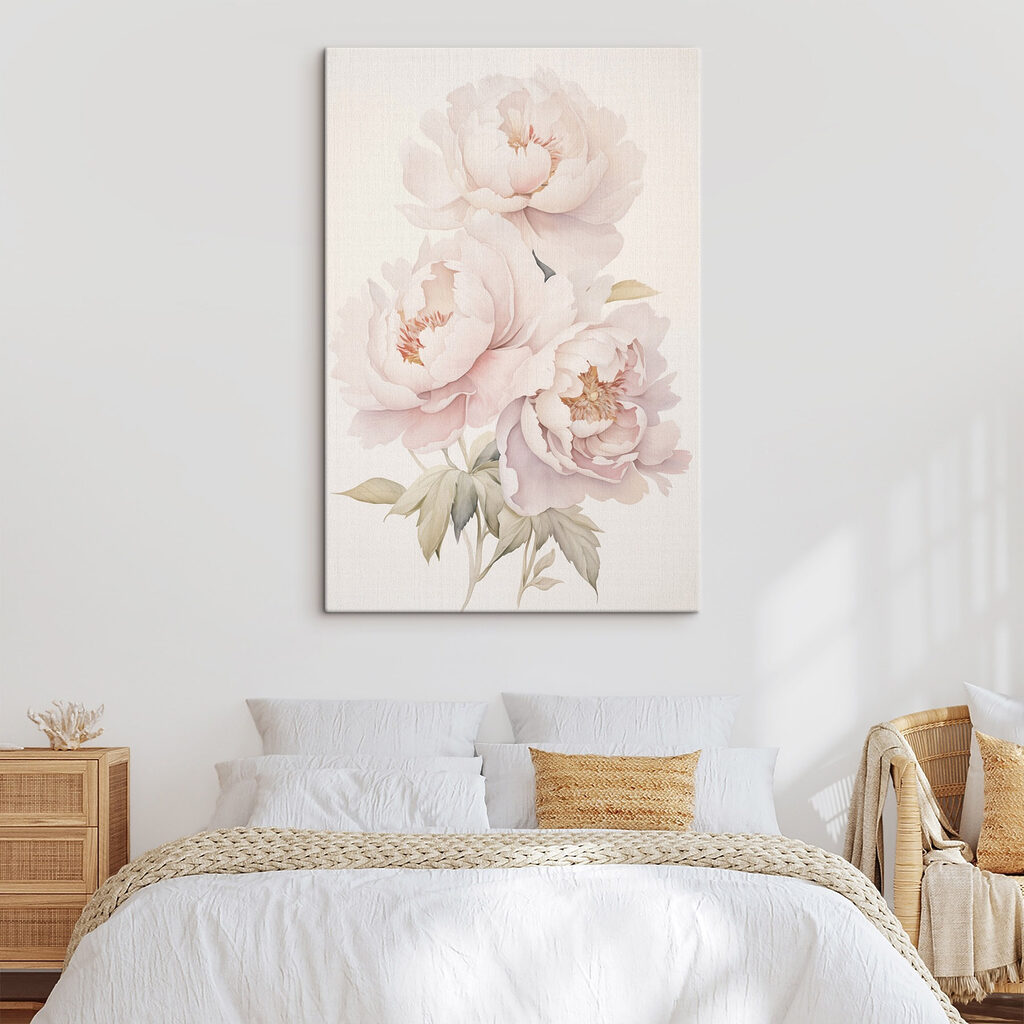 Delicate blooms in soft hues