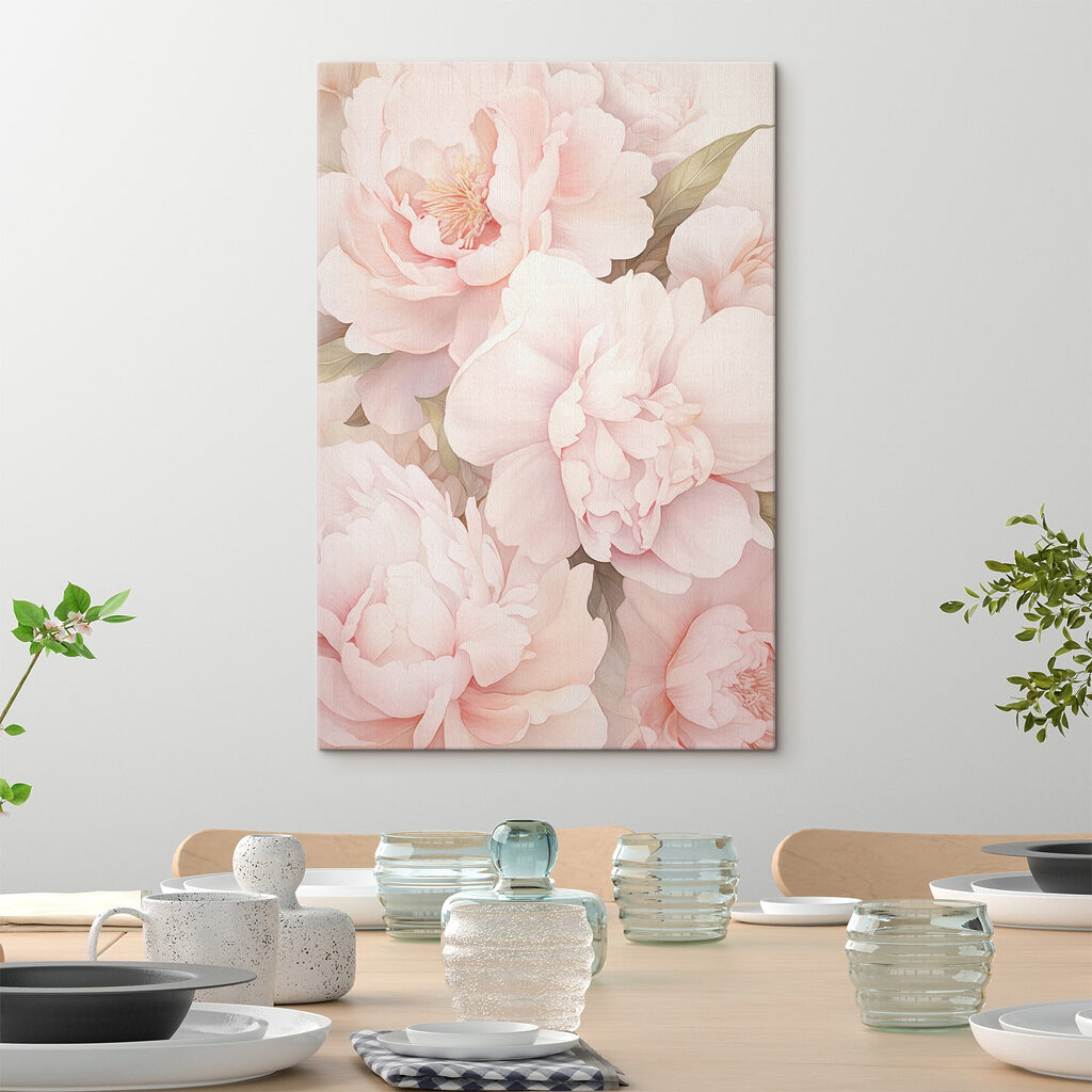 Delicate blooms in soft pastel shades