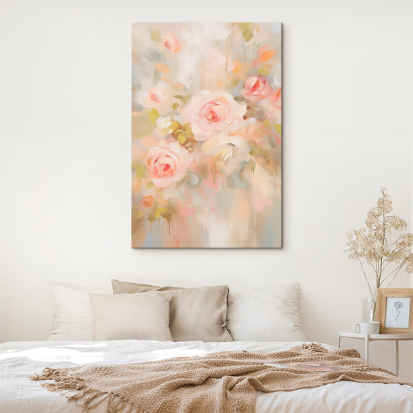 Painting of pink roses