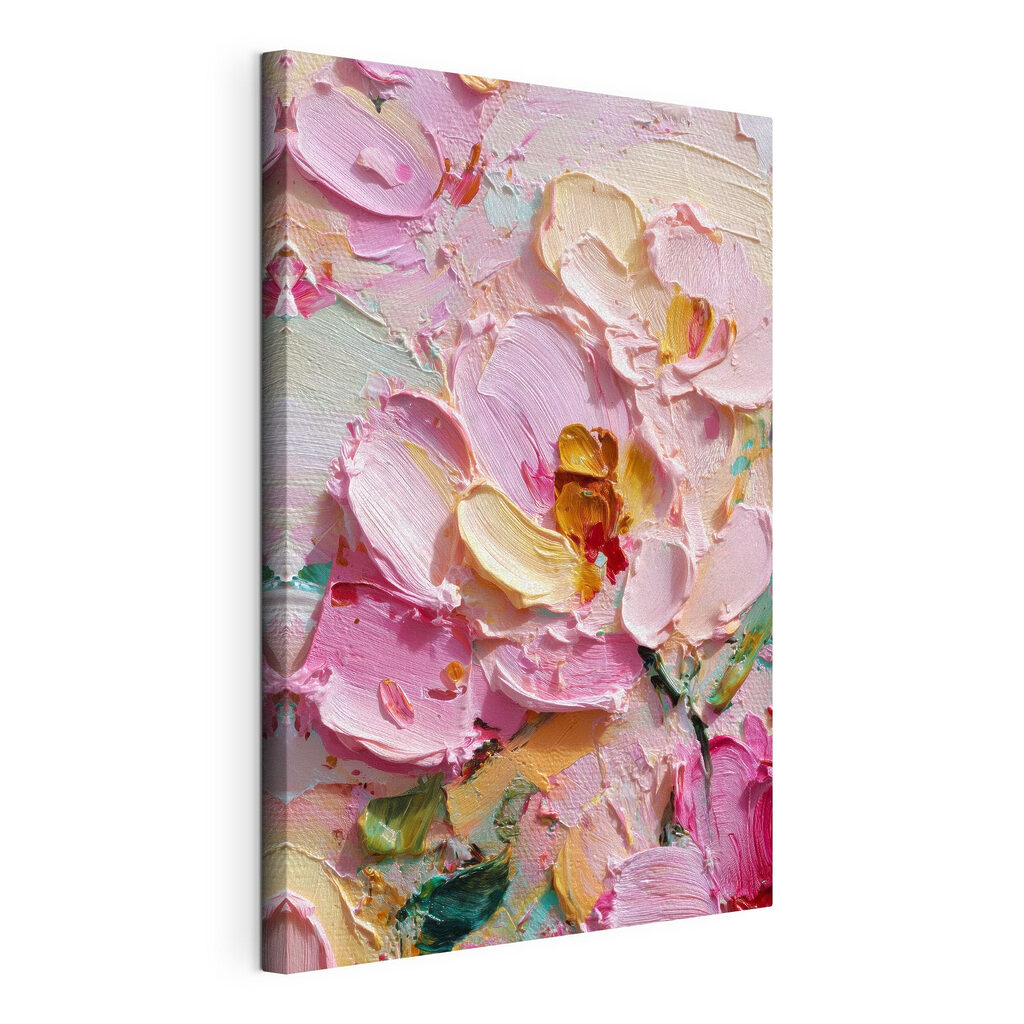 - Vibrant pink petals in soft hues