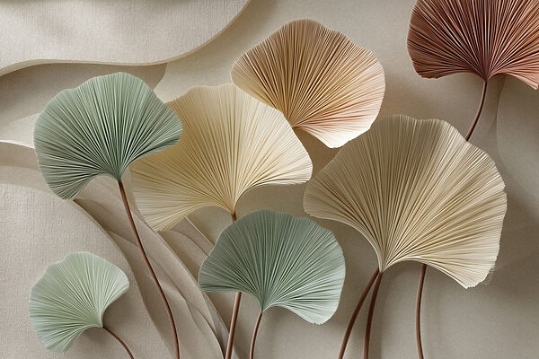 Group of colorful leaves