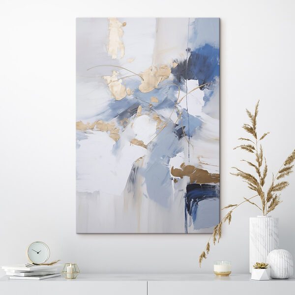 Abstract composition in calming hues