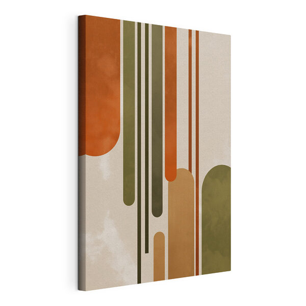 Colorful art piece with lines and dots