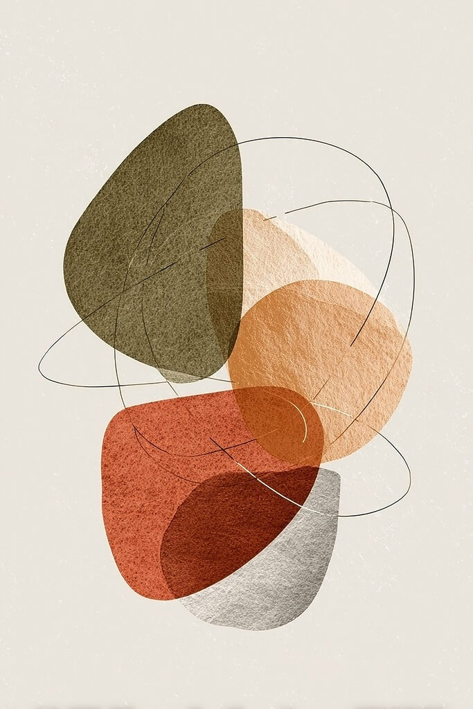 Abstract shapes on neutral background Abstract shapes on neutral background