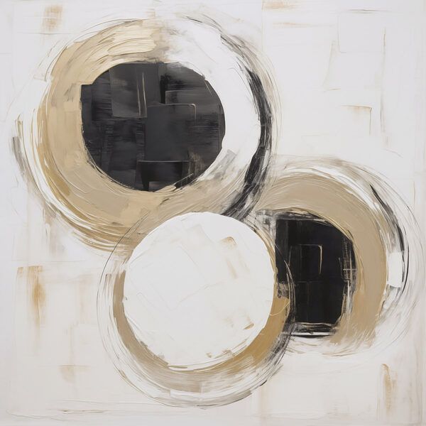 Painting of circles and dots Painting of circles and dots