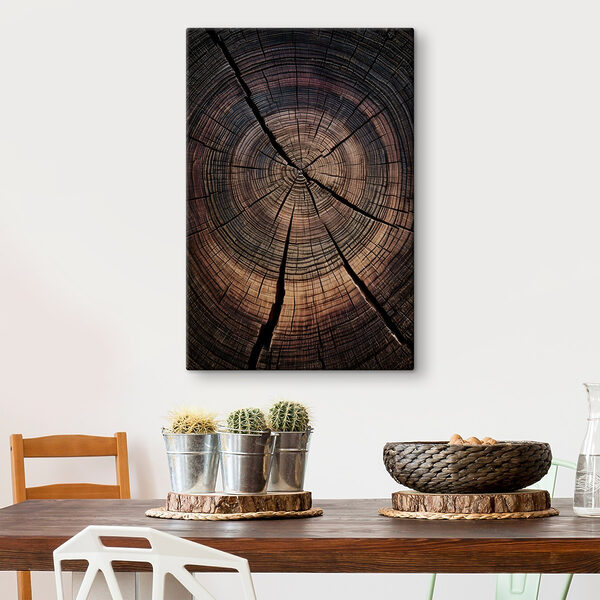 Natural patterns in aged wood