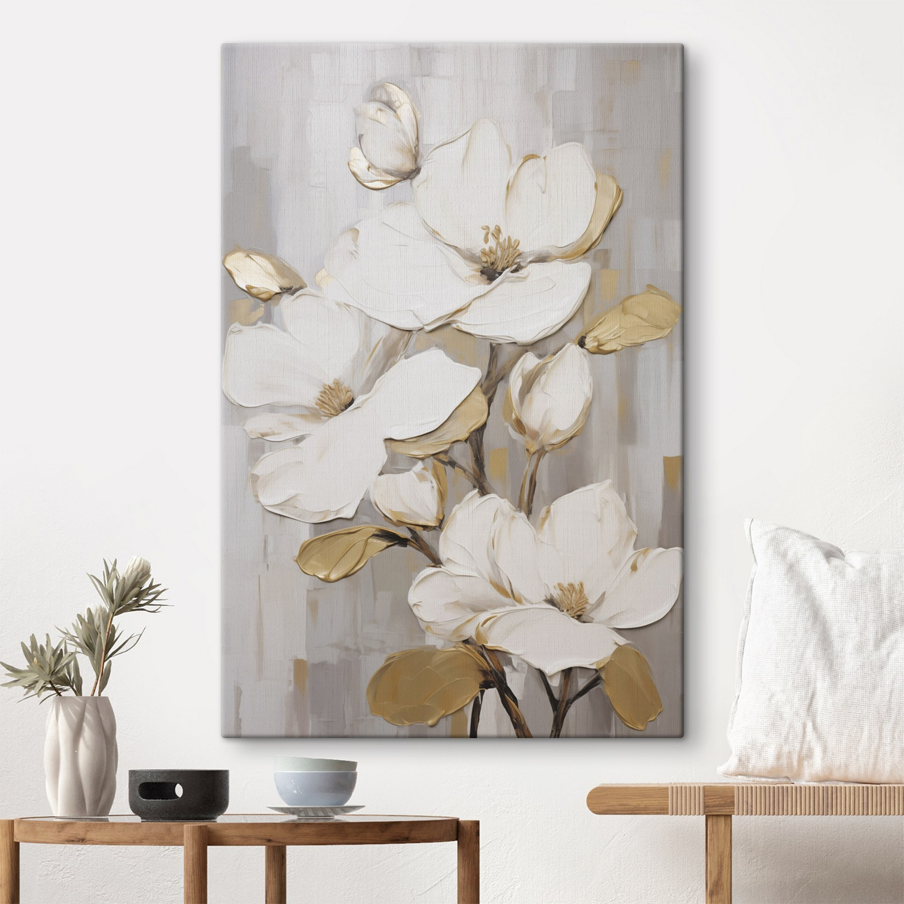 - Elegant blossoms in soft hues