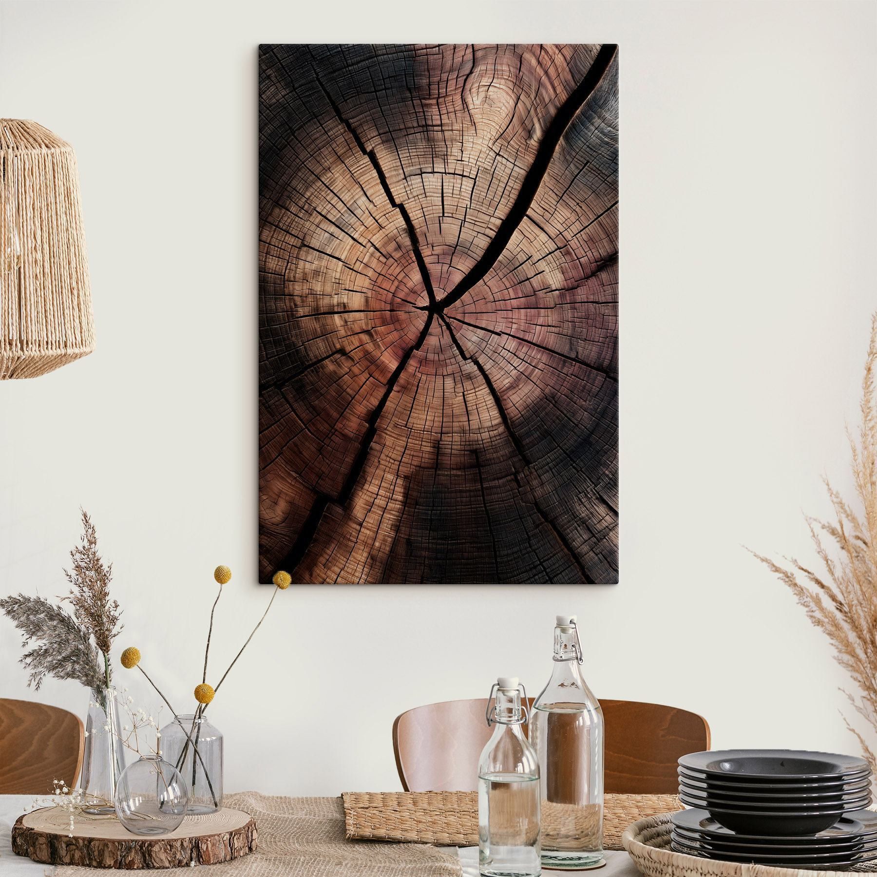 Natural patterns in aged wood