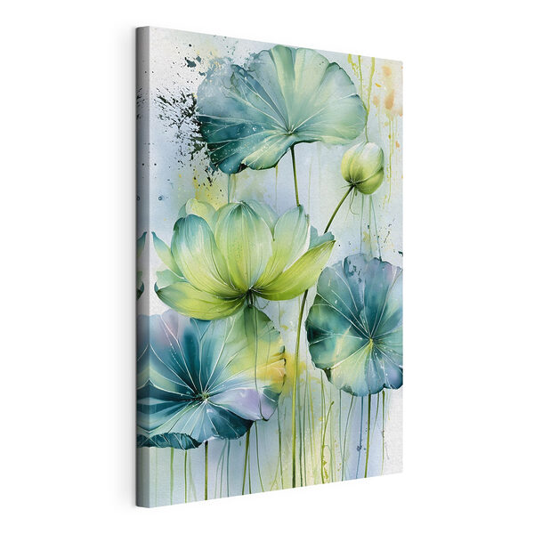 Wandbilder Wandbilder Gemälde mit Blumen und Blättern (Artikelnummer: s49563)