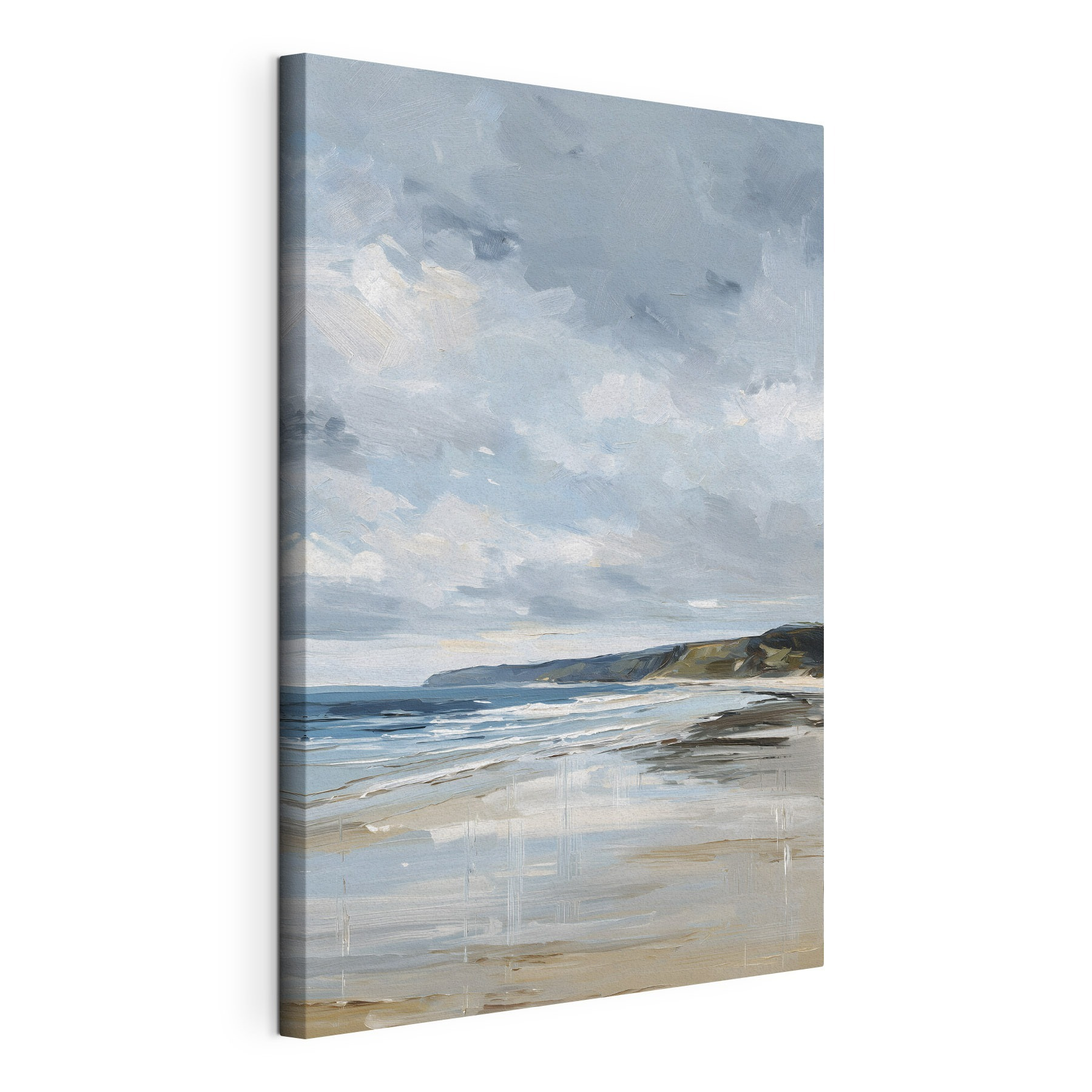 Beach with a body of water and hills Beach with a body of water and hills