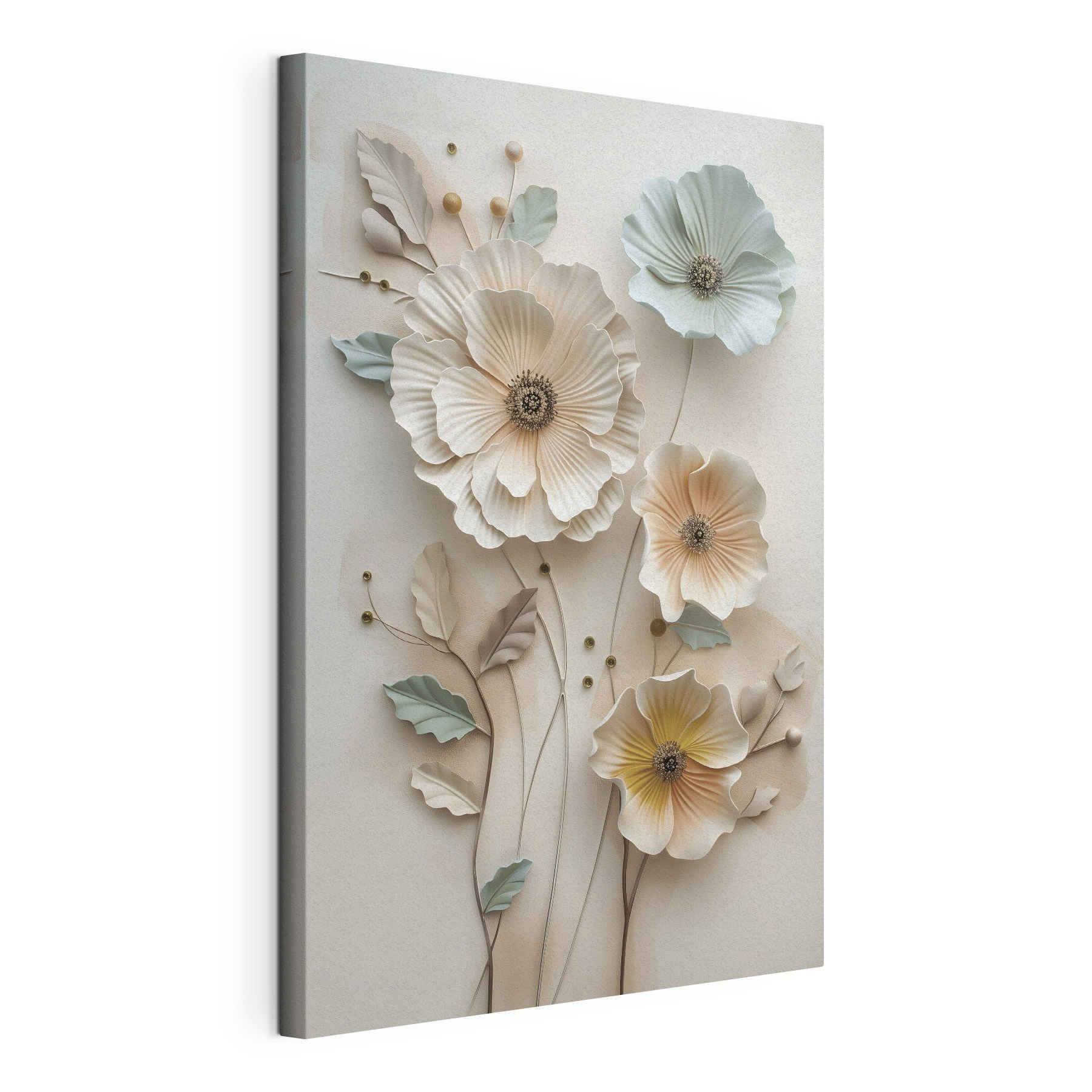Wall decoration with flowers Wall decoration with flowers