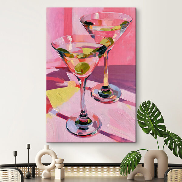 Pair of martini glasses