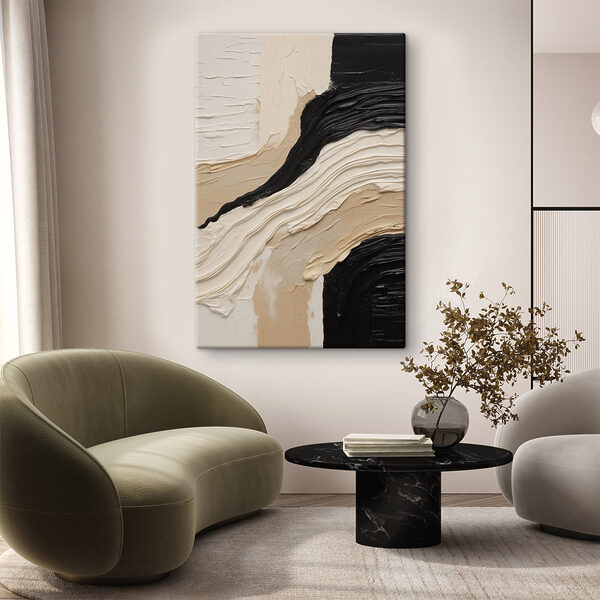 Soft waves of neutral colors blend