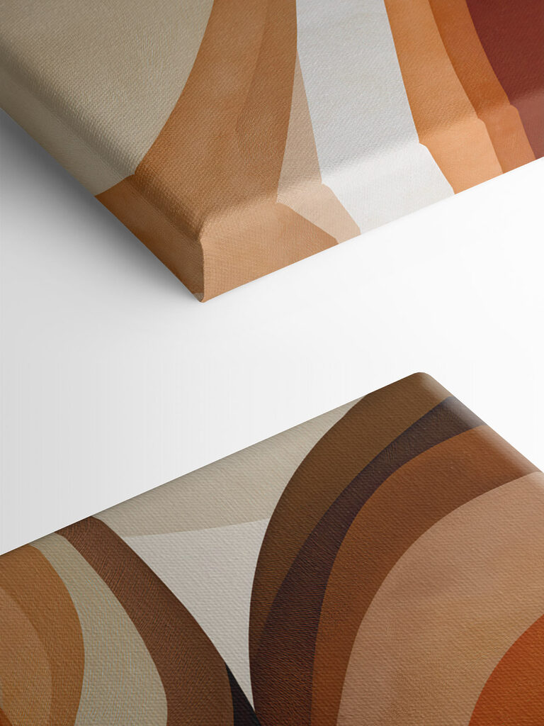 Warm Earthy Tones in Abstract Design