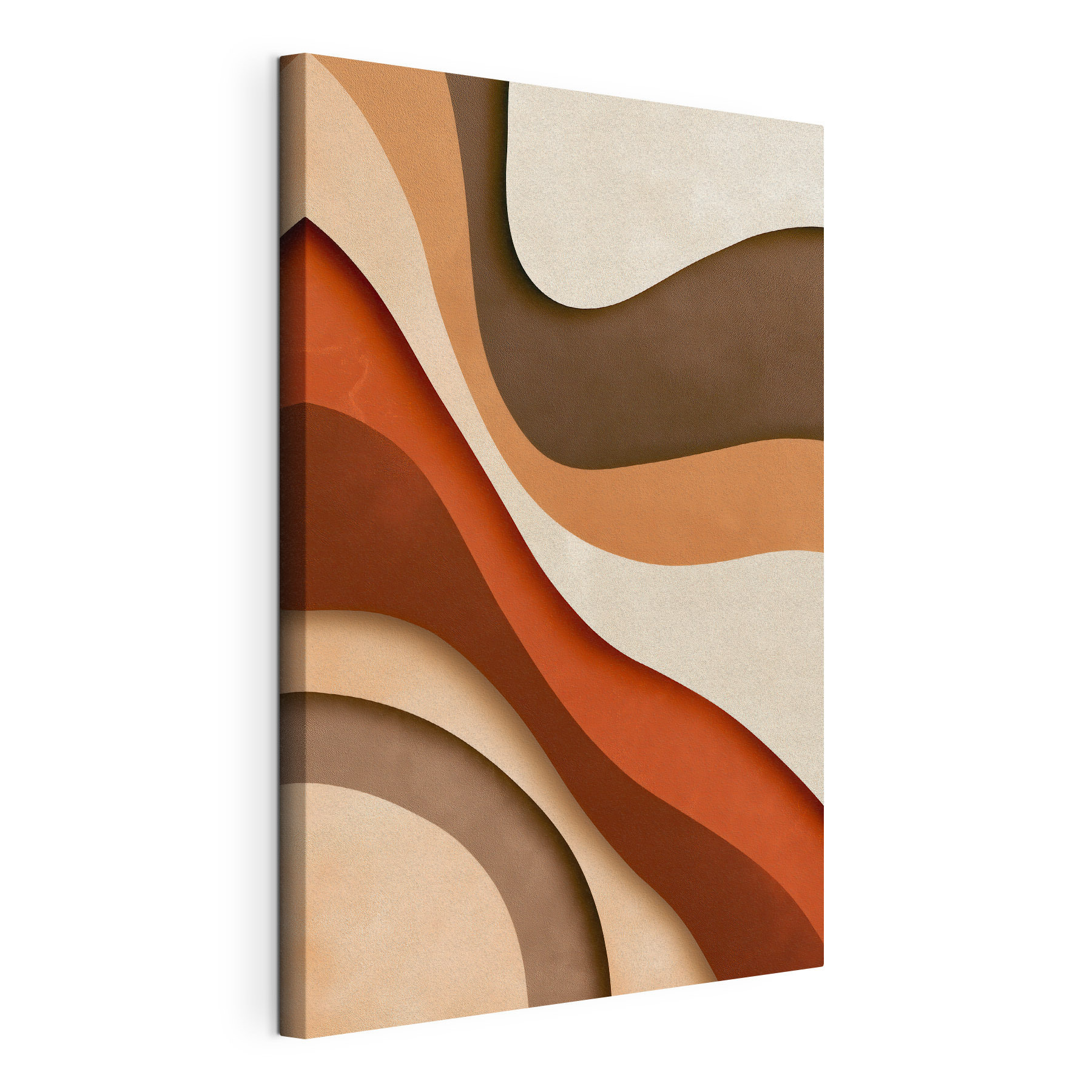 Brown and white wavy lines Brown and white wavy lines