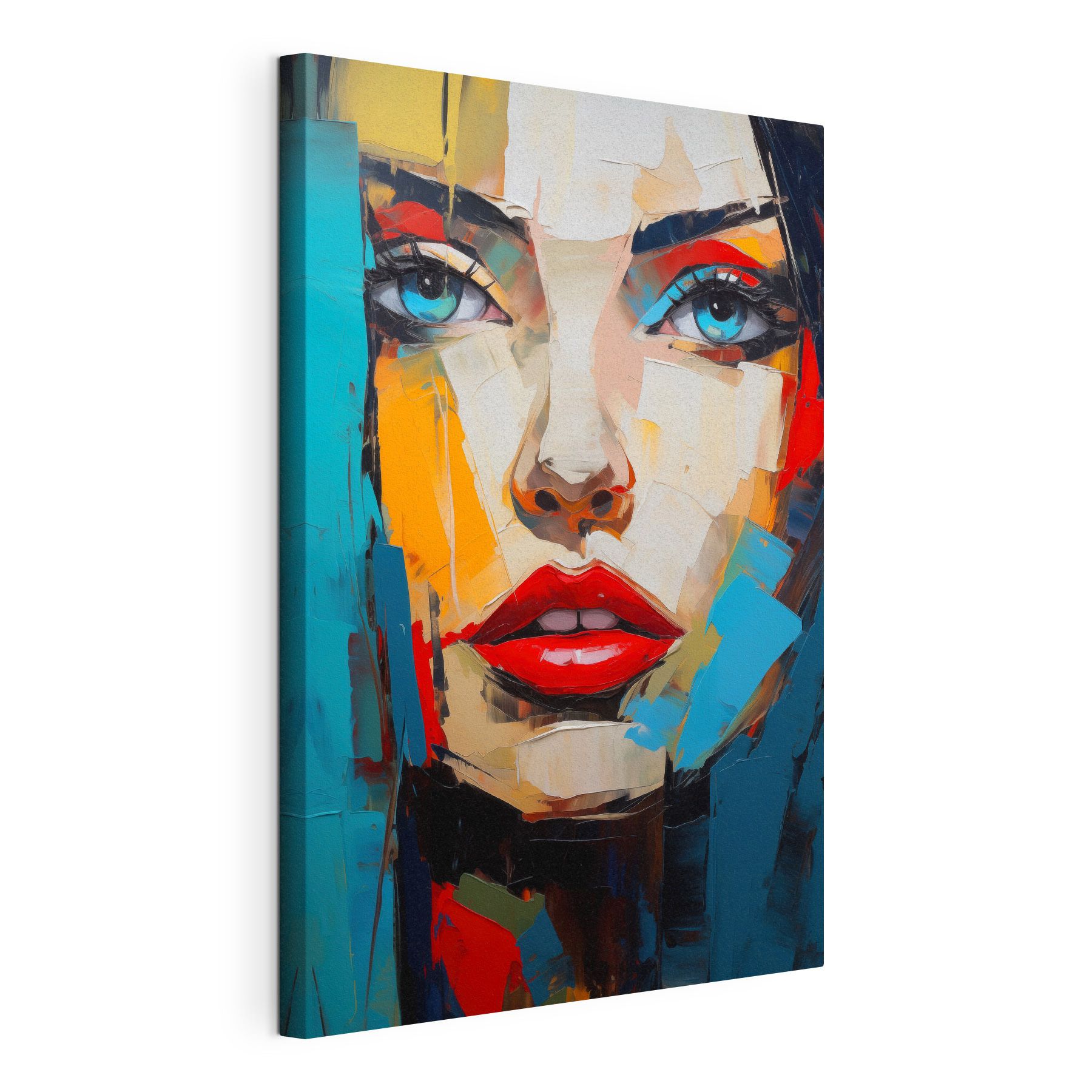 Painting of a woman's face