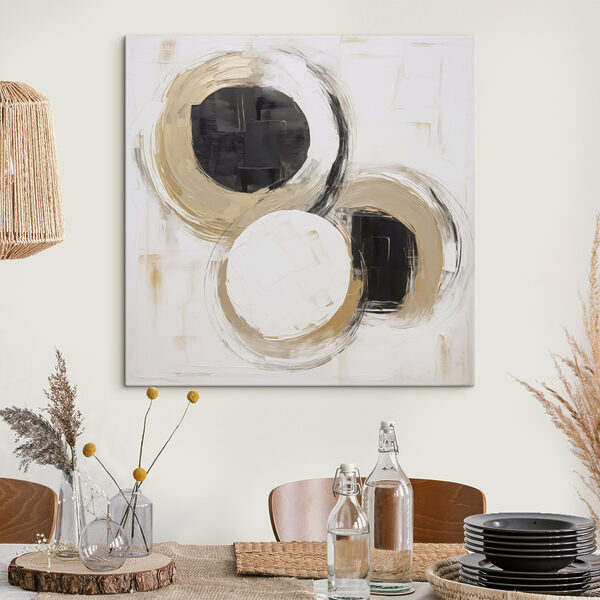 Painting of circles and dots Painting of circles and dots