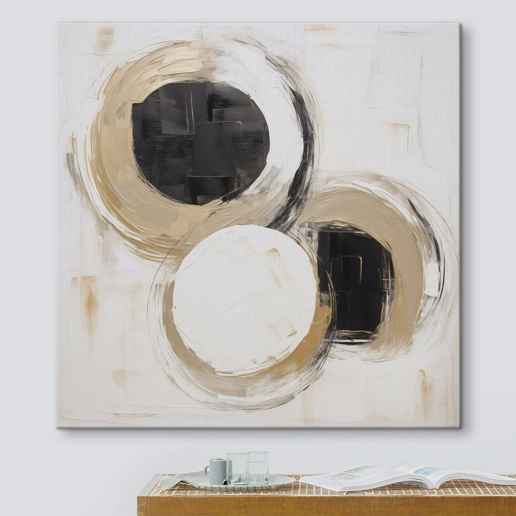 Painting of circles and dots Painting of circles and dots