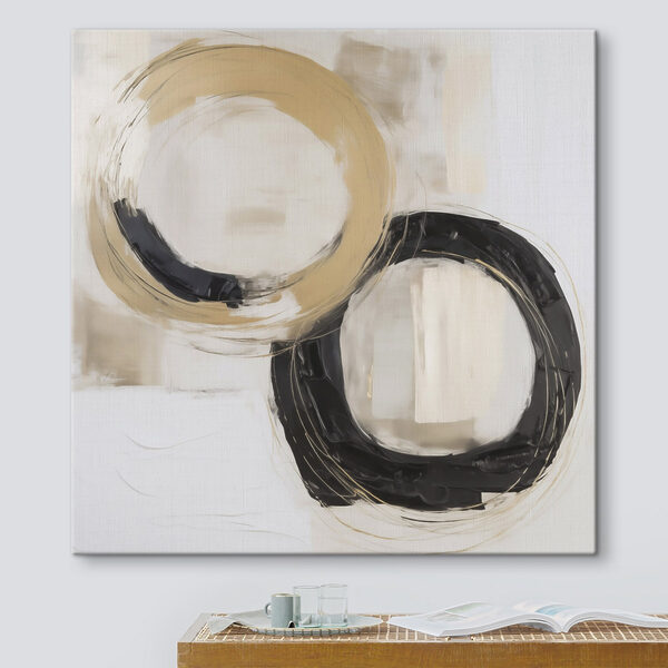 Painting of circles and lines