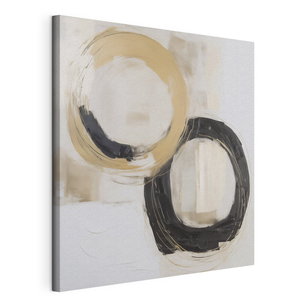Painting of circles and lines