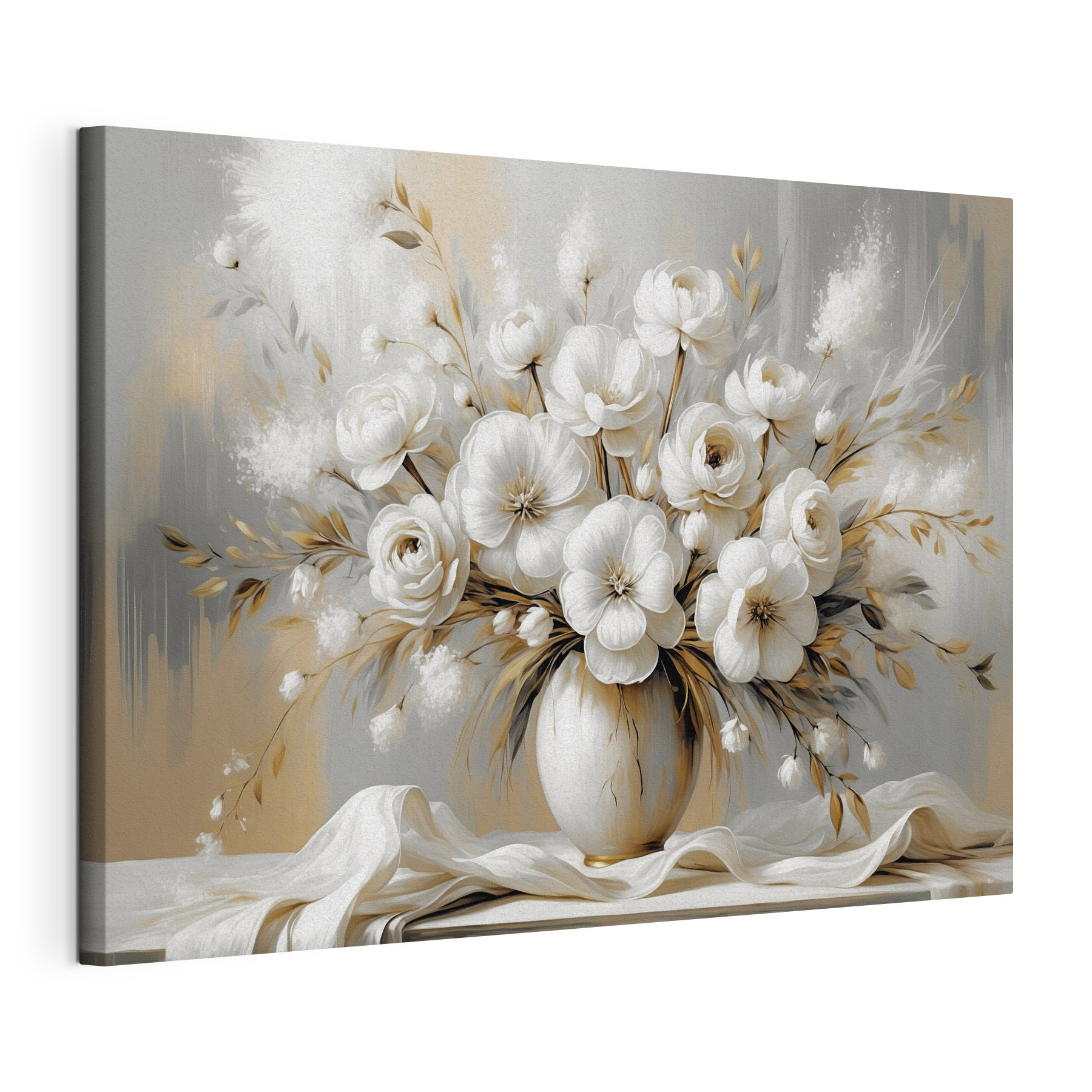 Painting of flowers in a vase Painting of flowers in a vase