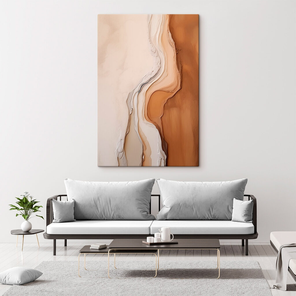 Flowing layers of earthy tones Flowing layers of earthy tones