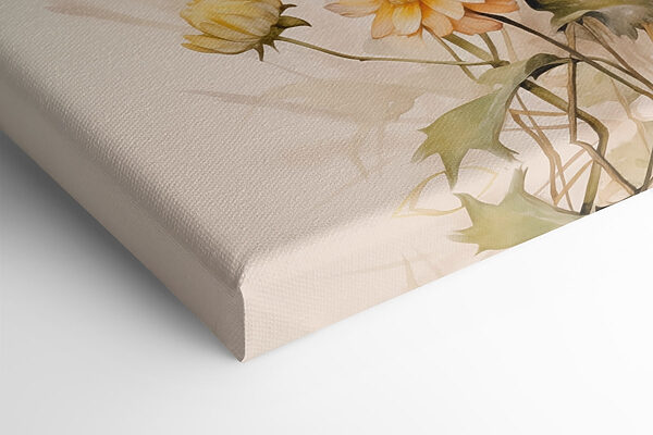 Painting of flowers on a white background Painting of flowers on a white background