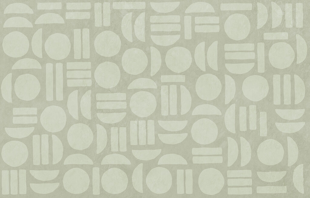 Pattern of circles and lines