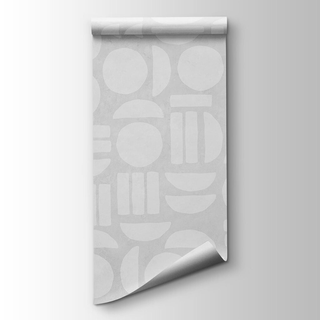 White background with geometric shapes White background with geometric shapes