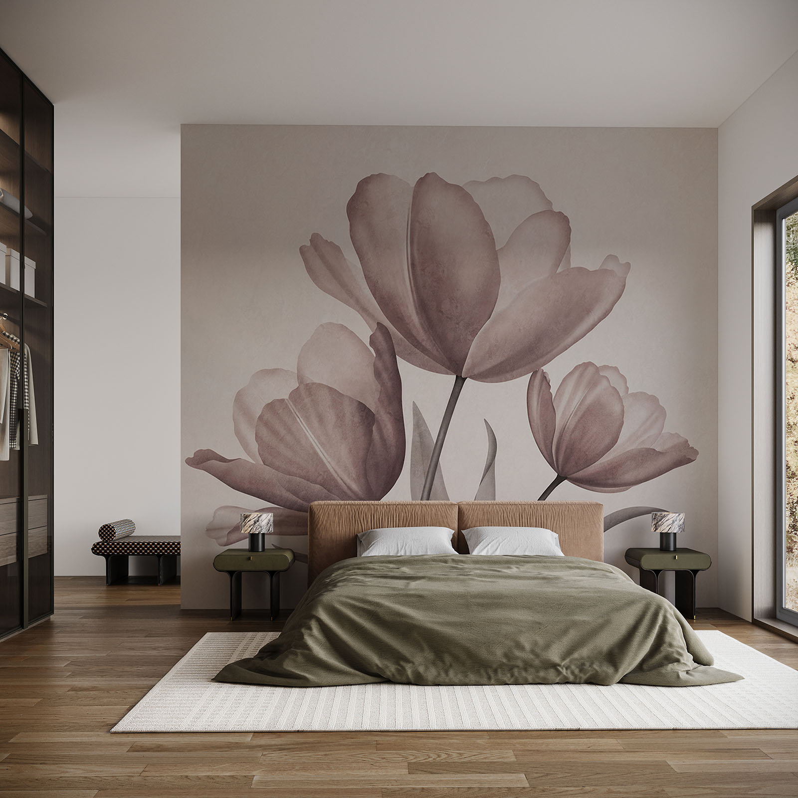 Elegante Tulpen in zarten Pastelltönen